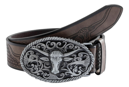 Cinturón Con Hebilla Para Hombre, Pantalones Vaqueros Vintag