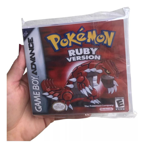 Pokemon Ruby Version Game Boy Advance Com Case