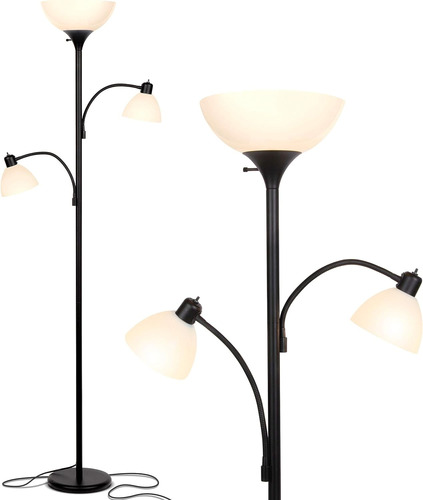  Lampara De Pie Triple Farol Poste Superbrillante Elegante