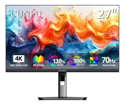 Monitor 4k Ips De 27 Polegadas Cunpu, Moldura Ultrafina 127v