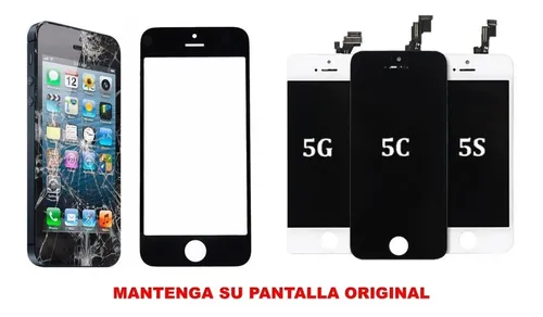 Cambio Cristal Glass Pantalla Jm Compatible iPhone 5 5s 5c