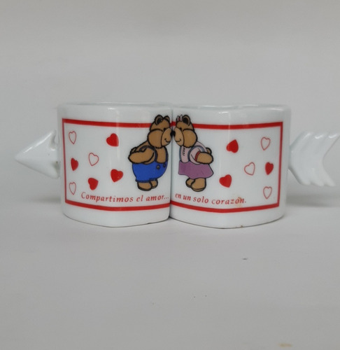 Juego Tazas De Café Forma De Corazón 