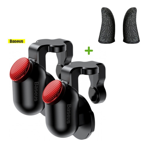 Gatillos Baseus Red-dot + Guantes Para Dedos (par)