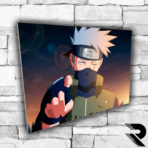 Cuadro De Kakashi | 2 | Naruto | 21x30 Cm