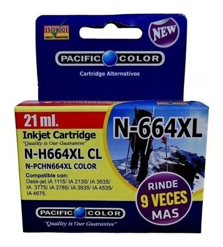 Tinta Hp 664 Xl Color 21ml Alternativa