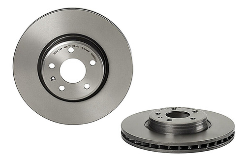 Par De Discos Ventilados Front A4 L4 2.0l 16 Brembo