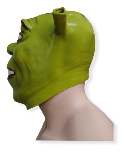 Mascara De Shrek Ogro Mod02 Halloween Color Verde