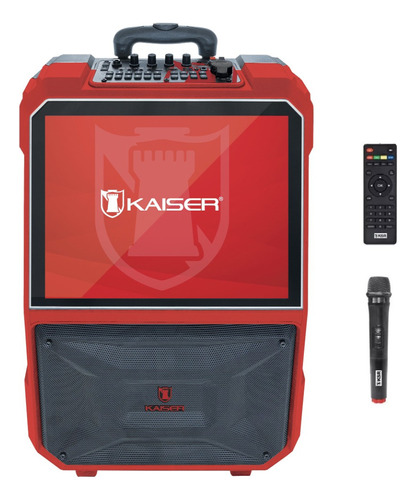 Bocina Karaoke Recargable Pantalla 15 Touch Wifi Kaiser 1516