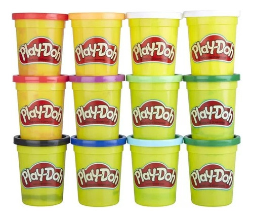 Plastilina Play-doh 4 Pz Colores Al Azar 112 Gr C/u Hasbro