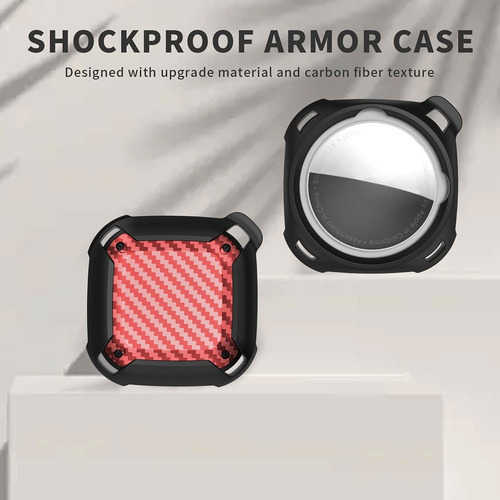 Imagen 2 de 7 de Armor Series Airtags Funda Con Llavero