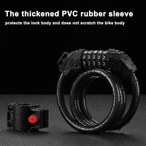 Elasticity Lock De Seguridad Para Bicicleta Y Motocicleta, A