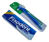 Comprar Kit Protesis Dentales Fixodent Fresh + Cepillo Confident 