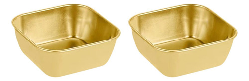 Bandejas Para Servir Postres De Acero Inoxidable, 2 Unidades