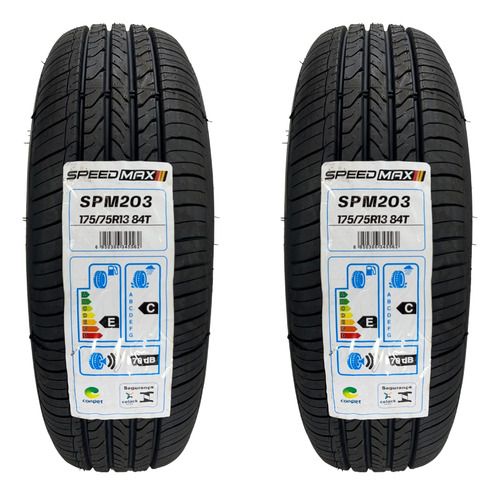 Kit De 2 Pneus Speedmax Spm203 Aro 13 Novos 175/75r13 84t