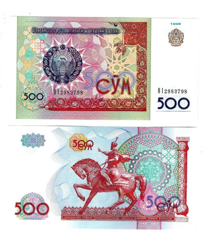Uzbekistán - Billete 500 Sum 1999 - Unc