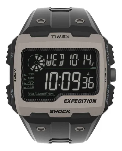 Reloj Hombre Timex Tw4b02500 Cuarzo Pulso Negro En Resina