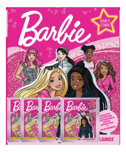 Album Pasta Blanda 4 Sobres Barbie Collection Panini