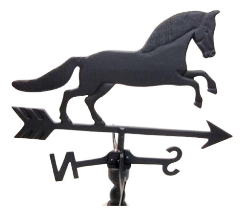 Cavalo Dos Ventos Do Havai Preto Grande 52 Cm De Altura