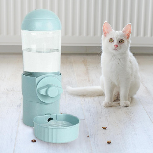 Bebedero De Agua Para Mascotas Automático 500 Ml Azul