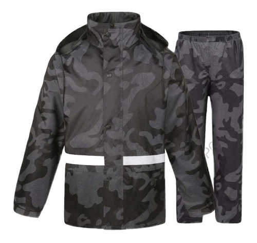 Impermeable Tipo Sudadera Camuflado