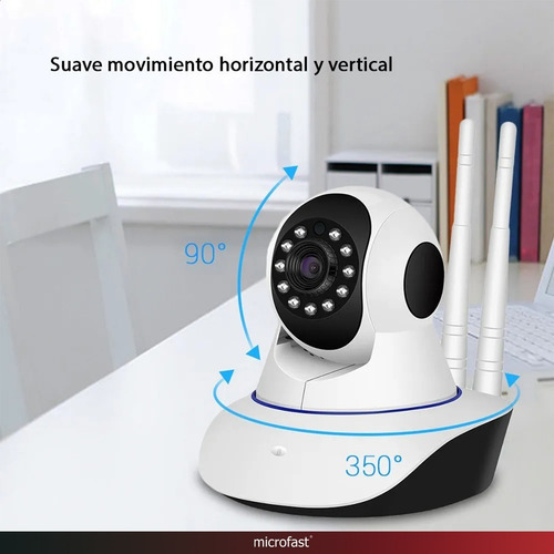 Imagen 5 de 8 de Camara De Seguridad Ip Wifi Hd 720p Movimiento Dos Antenas!