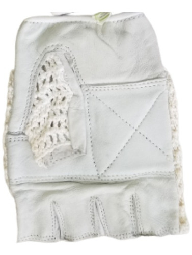 Imagen 3 de 8 de Guantes Force Grip Levantamiento Pesa Blanca Fitness