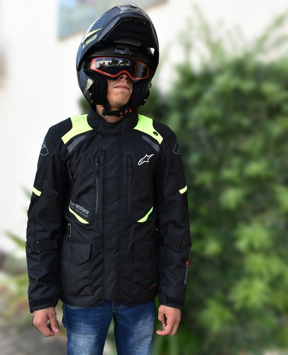 Jaqueta Alpinestars Andes V3 Preta Amarela Impermeável Parka
