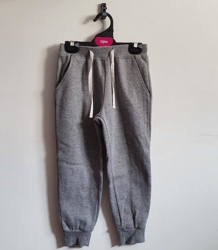 Pantalón Buzo Niño Gris Talla 6