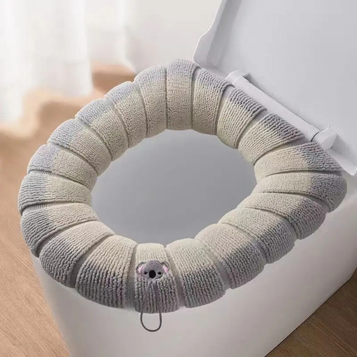 Capa De Vaso Sanitário Assento Almofada Sanitária Lavável Cor Cinza Luctec