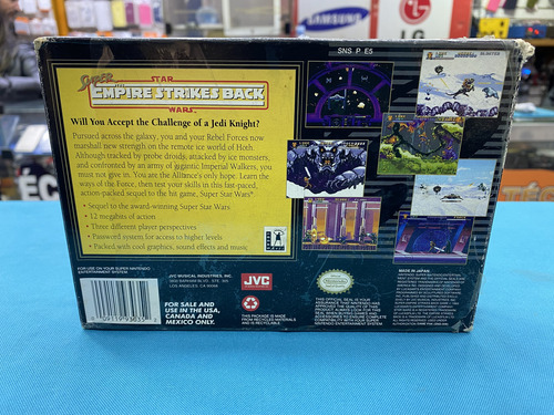 Super Star Wars The Empire Strikes Back Original Snes (Usado)
