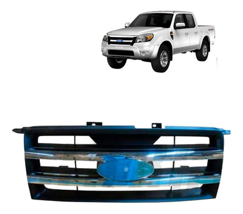 Mascara Cromada Para Ford Ranger Tailandesa 2006 2009