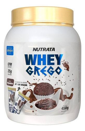 Whey Grego - 450g Brigadeiro - Nutrata