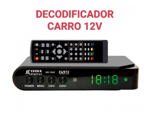 Decodificador Tdt Carro 12v Antena Full Nacional Hd Usb 