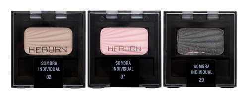 Heburn Kit X3 Sombra Compacta Individual Ojos Maquillaje 313