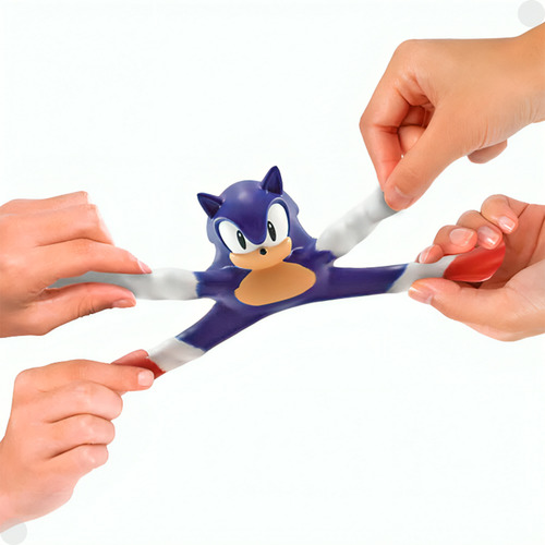 Pack 6 Mini Bonecos Elásticos Sonic Goo Jit Zu 3656 - Sunny