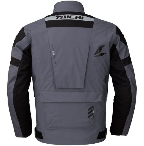 Imagen 2 de 9 de Campera Moto Rs-taichi Kompass Gray 4 Estaciones Impermeable