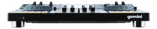 Controlador Dj Independiente Con 2 Decks Gemini Sdj-4000 Color Negro