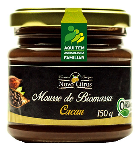 Mousse De Biomassa Orgânico Cacau Novo Citrus 150g