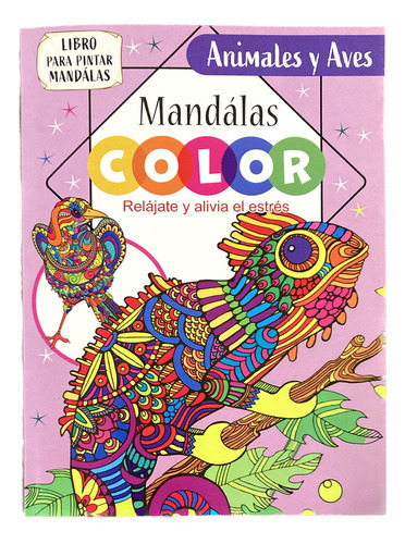 Libro Para Pintar Mandalas Niños Diseños Animales