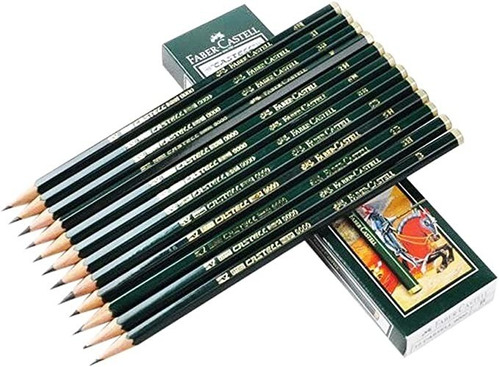 Lapices De Grafito Faber-castell 9000 12 Unidades 