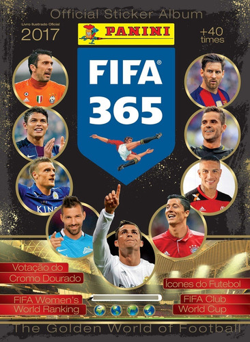 Álbum Vazio Capa Mole Fifa 365 2017 Futebol Frete Grátis