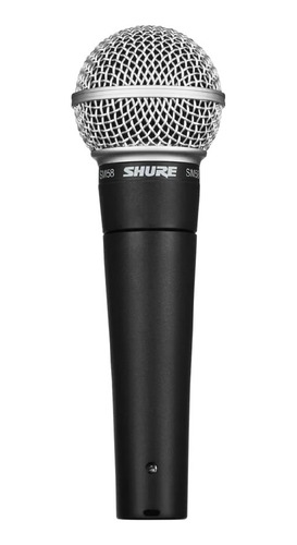 Micrófono Shure Sm58 Con Cable Xlr 7.5 Metros Vocal De Mano