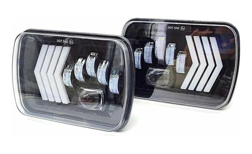 Faros Led Mejorado 4 Flechas Secuencial Nissan Kenworth Jeep