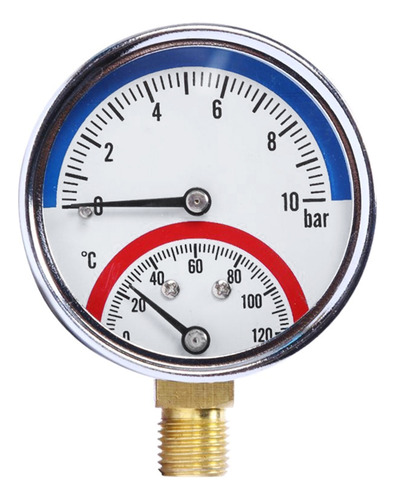 Manómetro Mecánico De Rosca Scale G1/4 Con Temperatura