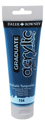Tinta Acrilica Daler Rowney Graduate 120ml Cor 154 Phthtalo Turquoise