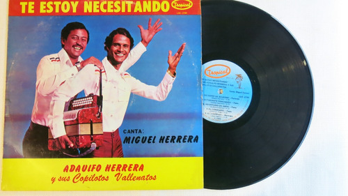 Vinyl Vinilo Lp Acetato Te Estoy Necesitando Adaulfo Herrera