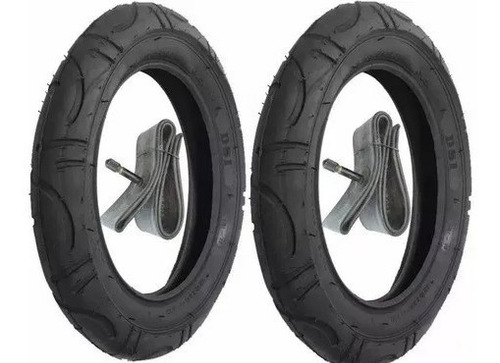 2x Pneu Dsi Slick/ 2x Câmara Ar Aro 12.1/2 X 2-1/4 A/v Kenda