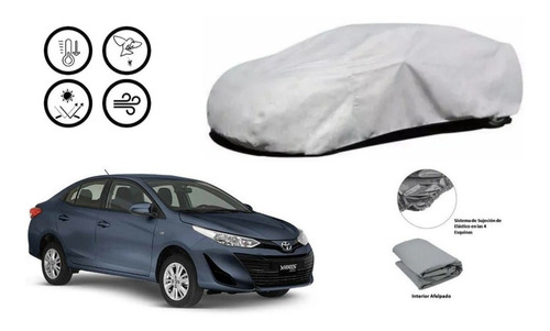 Car Cover Toyota Yaris Sedan 2010 Afelpada.