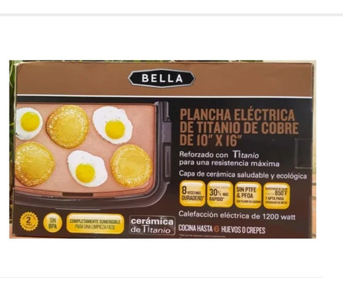 Plancha Bella Grill Electrica Gh-8603