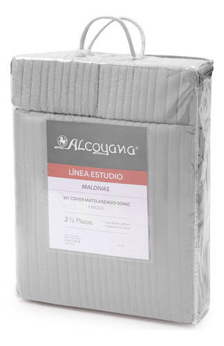 Cubrecama 2 1/2 Plazas Kit 3piezas Cover Micro Soft Alcoyana